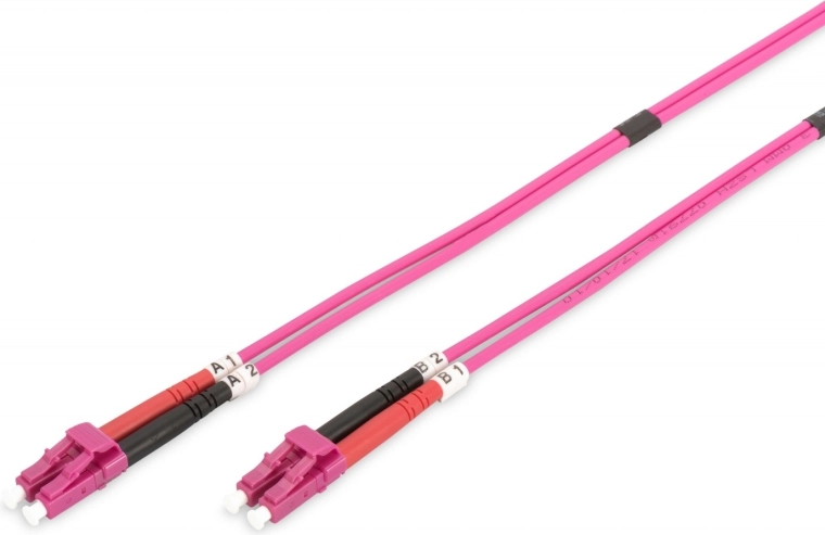 Optical patch cable LC-LC light MM 50/125 OM4 duplex LSOH 5m