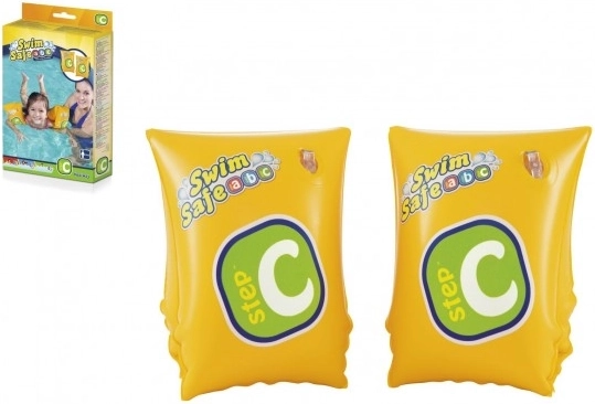 Swim Safe Inflatable Armbands Yellow 2 chambers 25x15 cm in box 12x19.5 cm for ages 3–6