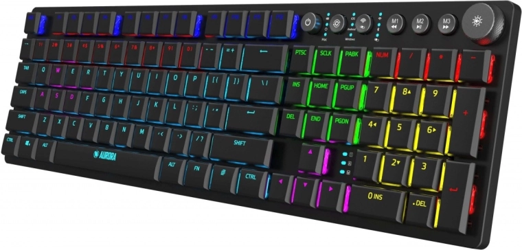 Aurora K-6 low-profile RGB mechanical gaming keyboard