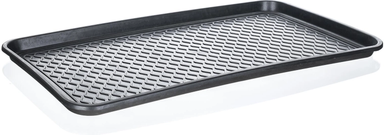 Shoe drip tray 75 × 38 cm, black plastic