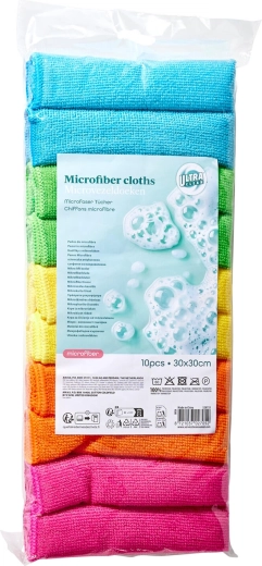 Microfiber cloths 30 × 30 cm, 200 g/m², set of 10