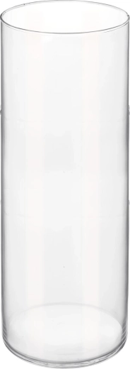 Clear glass vase 40 cm