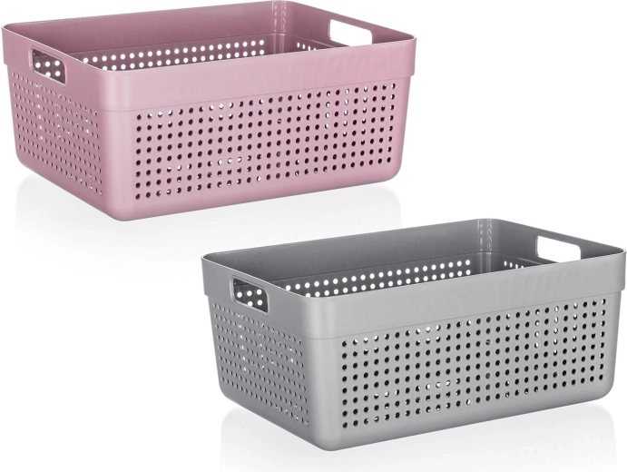Plastic Organizer TERRA 32.5 × 23.5 × 14 cm – color mix