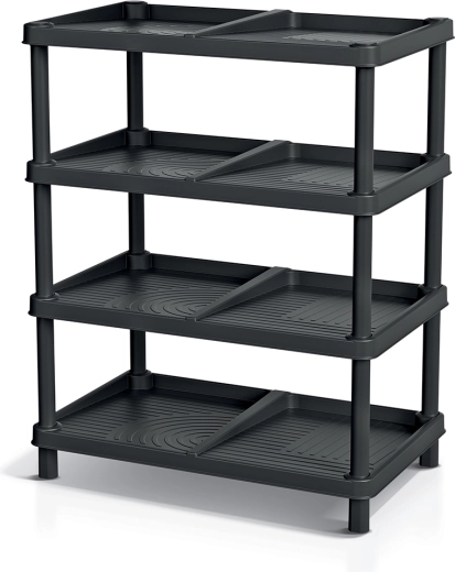 TASSY RACK shoe rack recycled black