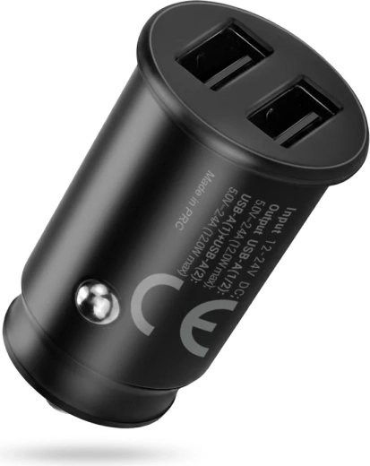 Автомобилно зарядно everActive CC-25, 2× USB, 12 W