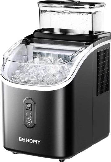 Euhomy IM005 Compact Ice Maker 15.4 kg/day Black