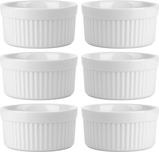 Стилен комплект от 6 купички за запичане