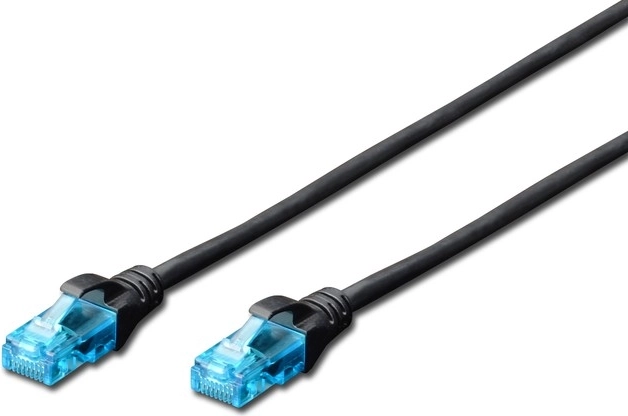Patch Cable U/UTP Category 5e PVC 0.5m Black