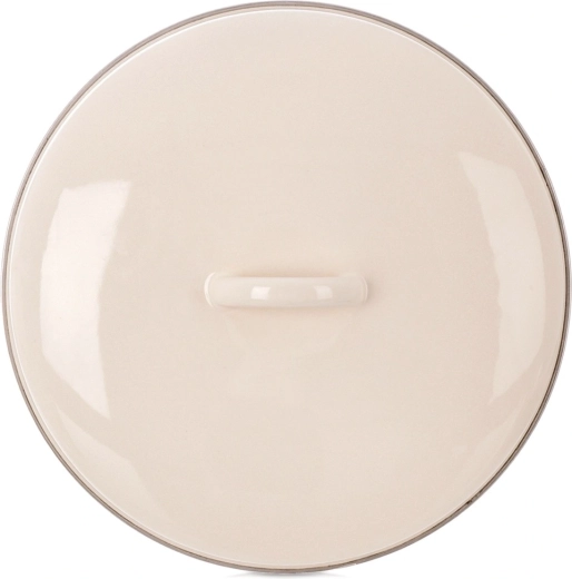 Enamelled Cream Lid 29 cm