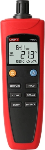 Измервател на температура и влажност Uni-T UT332+