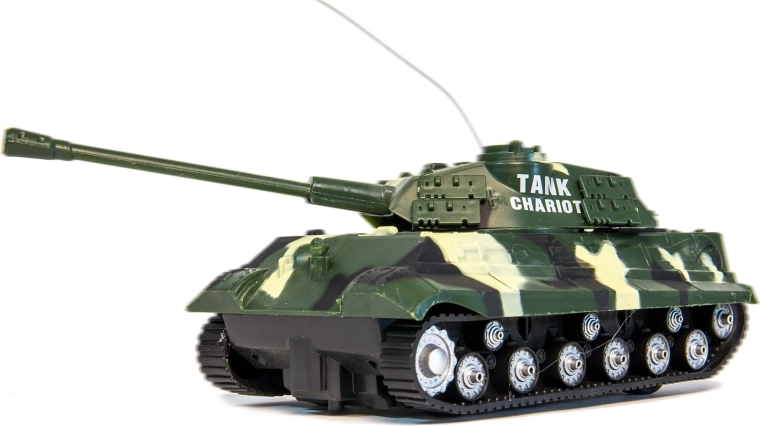 Remote-controlled battle tank, assorted colors - 1 piece