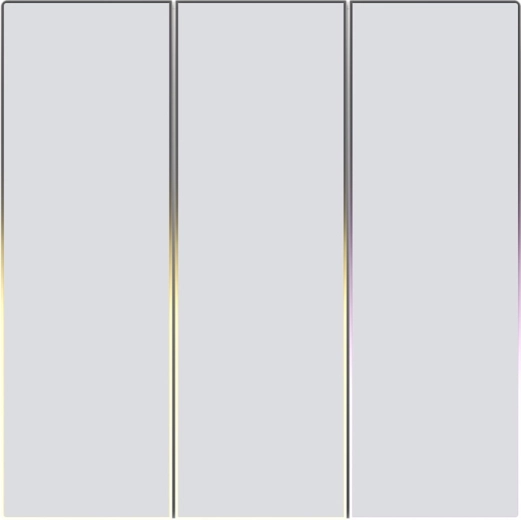 Zigbee AVATTO Touch Smart Light Switch, Three-Gang, TUYA, White