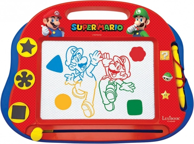 Многоцветна магнитна дъска за рисуване SUPER MARIO с печати