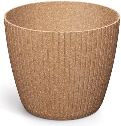 Lamia Eco Wood Flower Pot 11.9 cm naturo eco