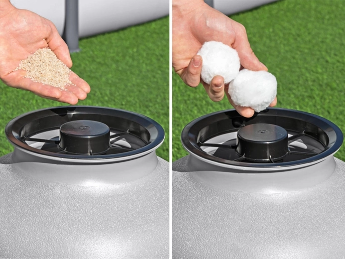 Съвместима с пясък и филтриращи топчета