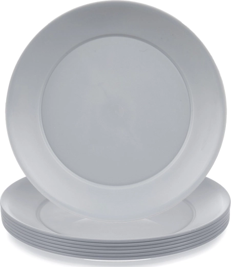 Sandy Plastic Dinner Plates 23.5 cm – Set of 6