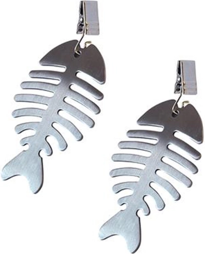 Stainless steel tablecloth weights – fish, set of 4