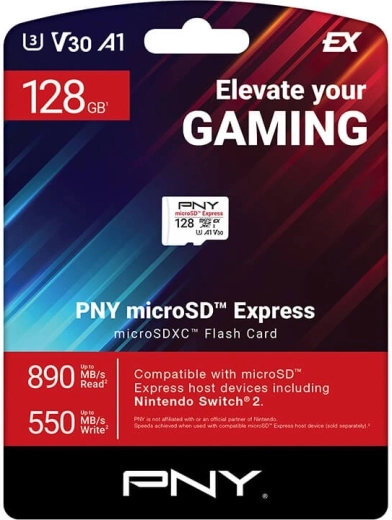 PNY microSD Express карта 128 GB - 1 брой