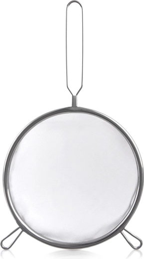Kitchen stainless steel strainer with long handle 24.5 cm