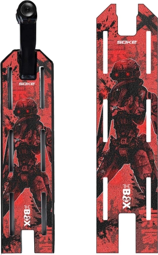 Soke griptape for a freestyle scooter Red Cyber 52 × 13 cm