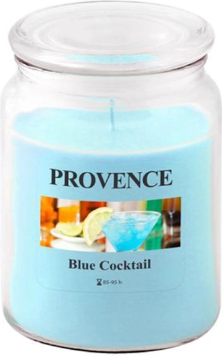 Ароматна свещ в стъклен съд PROVENCE Blue Cocktail 95 часа