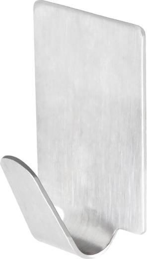 Self-adhesive square stainless steel hooks (8 pcs)