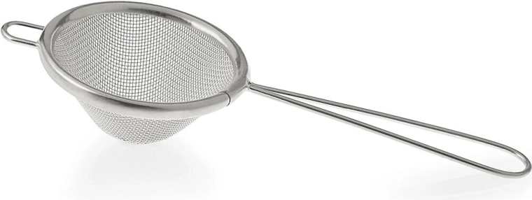 Tin-plated tea strainer 10 cm