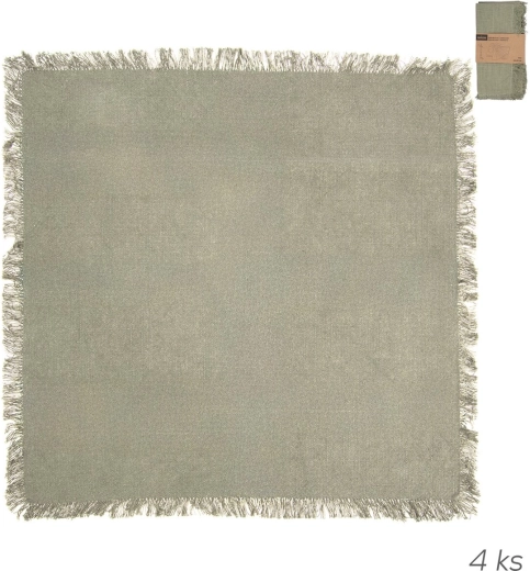 Cotton napkins Greenish 45 × 45 cm, 4 pcs