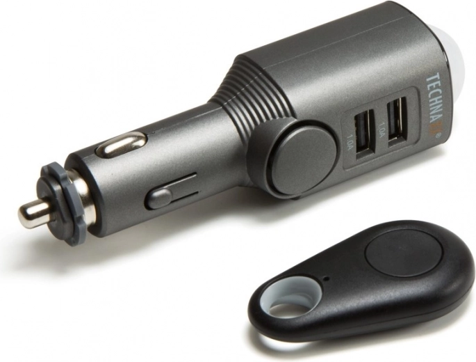 Car Alarm with USB Charger Technaxx 2 Ports
