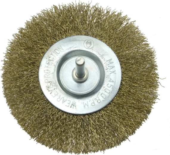 Кръгла телена четка със стебло 100 mm, вълнообразна тел 0,3 mm