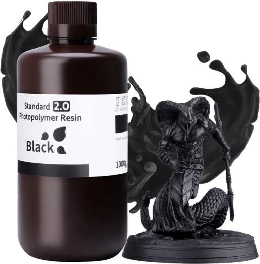 ELEGOO Standard 2.0 Black Photopolymer Resin