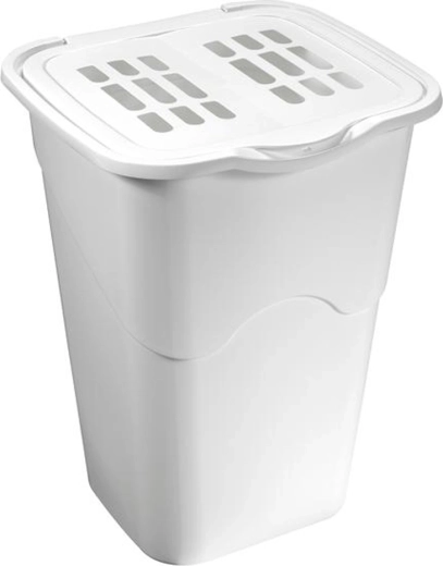 Heidrun Plastic Laundry Basket with Lid, 50 L