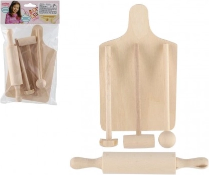 Wooden Kitchen Utensil Set for Kids 20 cm