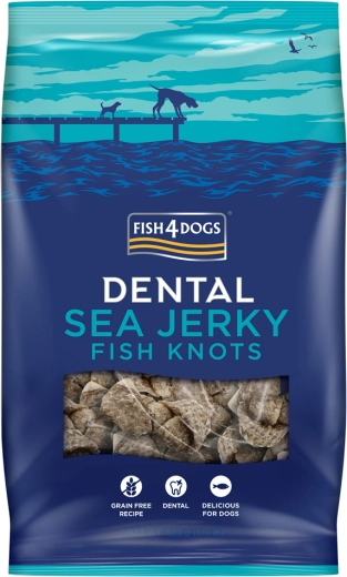 Fish4Dogs Dental Sea dog treats made from sea fish – knots 500 g