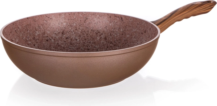 Wok Pan 28 cm with Non-Stick Surface Smart Stone Brick