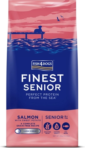 Fish4Dogs Finest kibble pro senior dogs salmon & sweet potatoes 6 kg