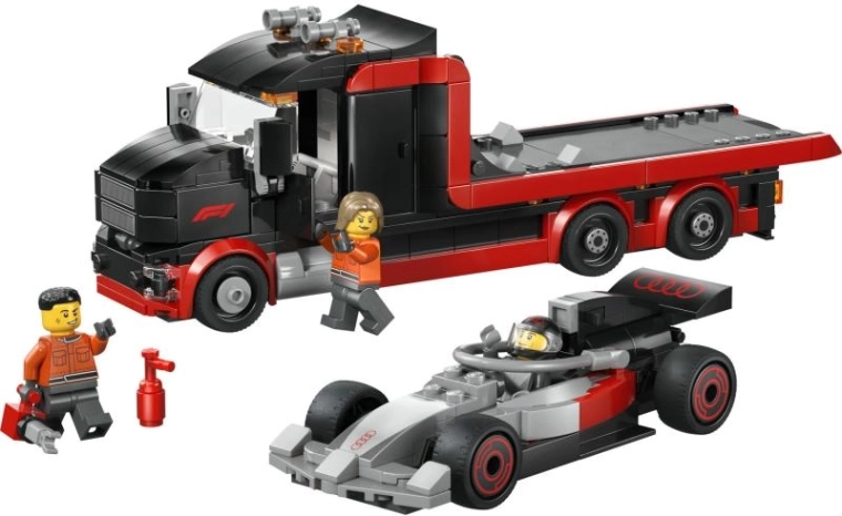 Truck with tilting lift