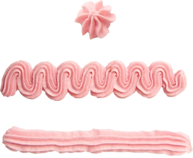 Decorations with rosettes, waves, and stripes