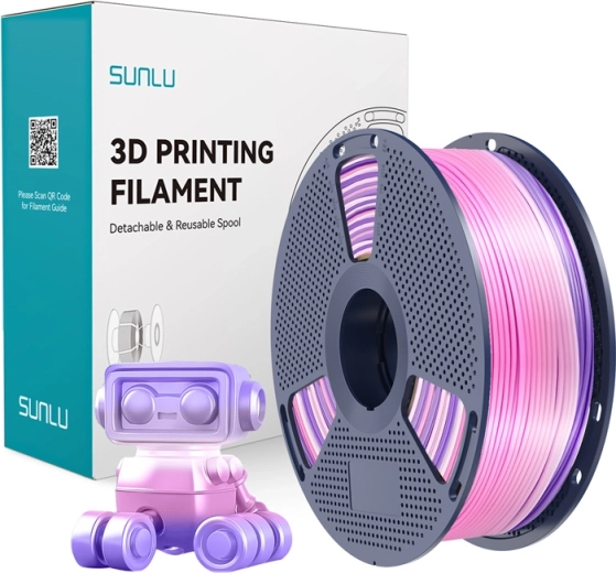 Sunlu PLA+ Silk filament rainbow (duhový) 03 1.75 mm 1 kg