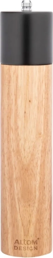 Wooden manual spice grinder, black, 26.5 cm