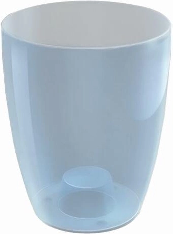 Пластмасова кашпа за орхидеи COUBI 13 × 16 см 1,4 л прозрачна