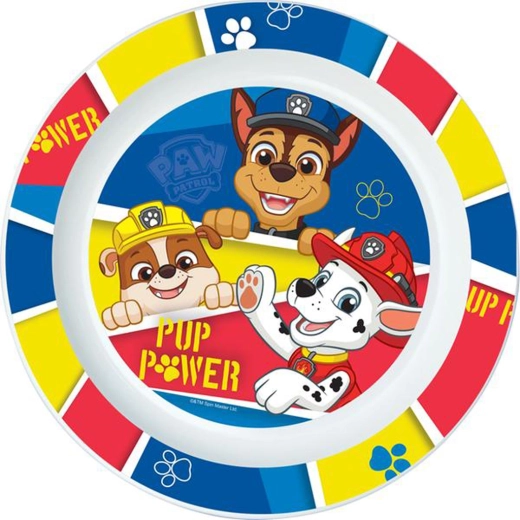 Plastic plate PAW Patrol 22 cm blue