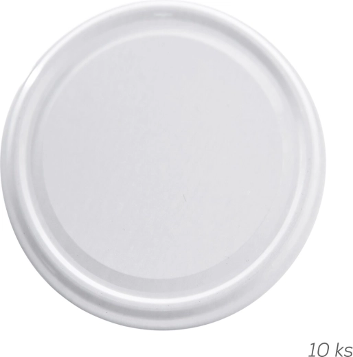 Metal lid 100 mm white (10 pcs)