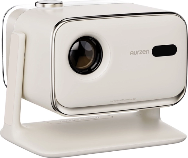Aurzen Boom Mini Projector with Full HD, Google TV and Dolby Audio