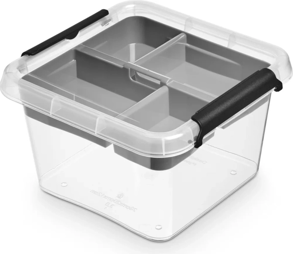 Кутия за съхранение Simplestore insert с капак 3 л (20 × 20 × 12 см)