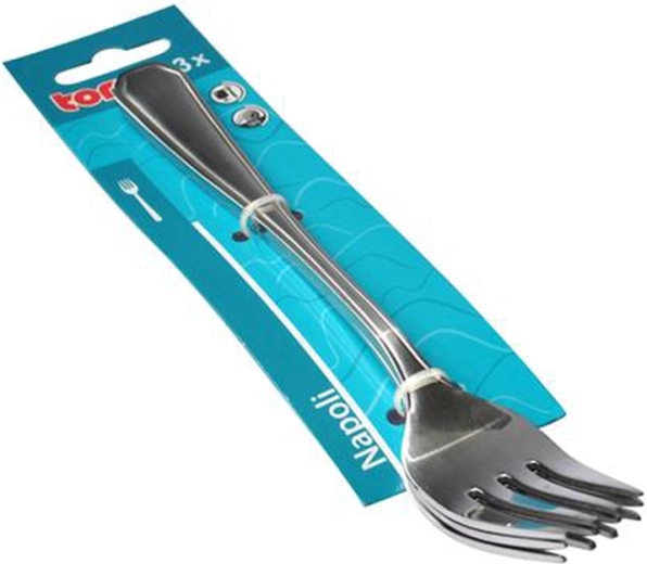 Stainless steel dinner fork TORO Napoli, set of 3 pcs
