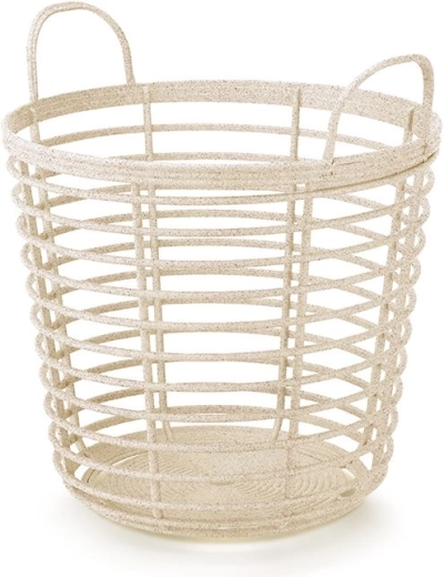 Кош с дръжки Zanzi Basket Eco Wood 37,4 см – кремав