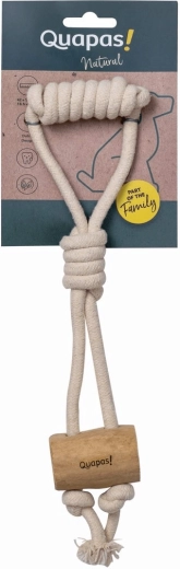 Quapas! играчка Cork S – въже за дърпане от кафеено дърво
