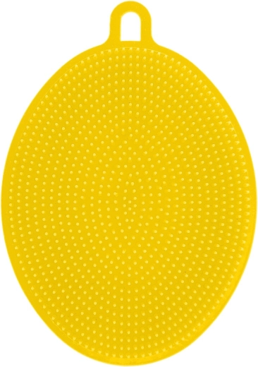 Double-Sided Oval Silicone Cleaning Sponge