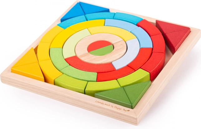 Bigjigs Toys дървени сглобяеми арки и триъгълници